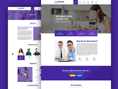 Smudge - Creative Portfolio HTML 5 Template agency bootstrap 3 clean creative css css animation design freelancer html5 it firm jquery modern personal portfolio responsive