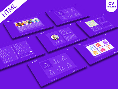 CV Resume Virtual vCard Portfolio HTML5 Template