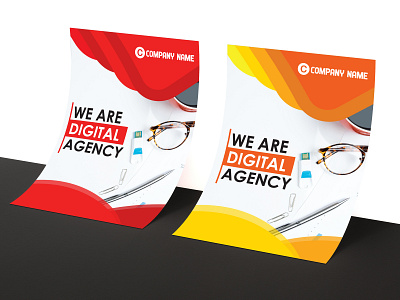 Agency Flyer Template agency agency branding design flyer freelancer illustration