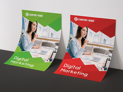 Digital Marketing Flyer agency designer digital marketing flyer freelancer illustration