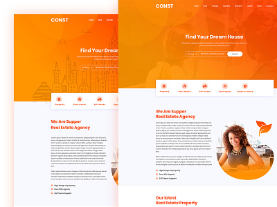 Realestate PSD Template agency design portfolio psd template realestate