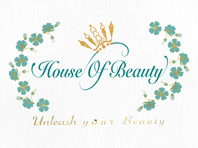 House of beauty logo design