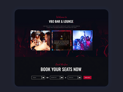 Web Design - Bar & Lounge