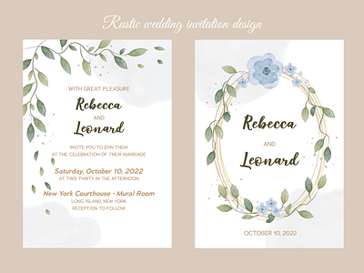 Wedding invitation