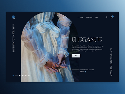E-commerce Homepage dark ecommerce fashion homepage landing shop webdesign