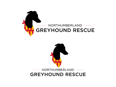 Nortumberland Greyhound Rescue branding design graphic design greayhound logo northumberland rescue vector