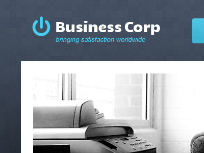 Business Corp blue shadows subtle pattern theme