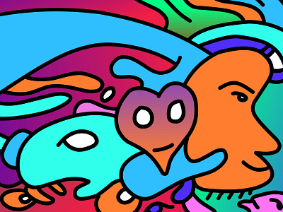 banner color cartoon abstract Doodle art fun enjoy