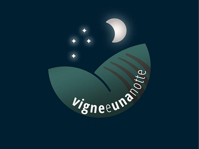Vigne e una notte - One day project challenge branding challenge design flat icon logo minimal oneday