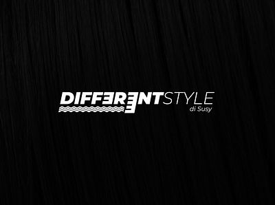 DIFFERENT STYLE by Susy - BRAND IDENTITY branding flat hairdresser hairstyle italy logo