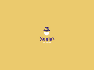Sonia's Bakery branding flat italy logo minimal