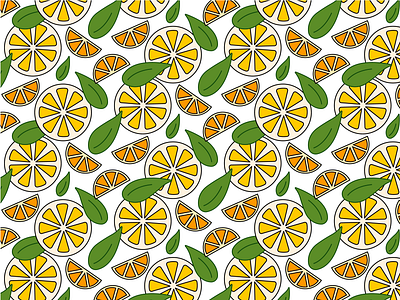orange pattern design illustrator pattern