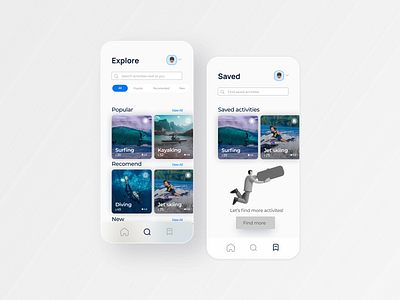 Ocenture | UI/UX Design design flat minimal ocean ocean app ocean design ui ui design uiux ux ux design web