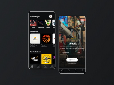 Podcast app | UI/UX