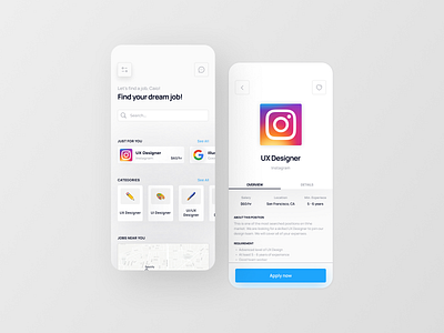Job finder app | UI/UX