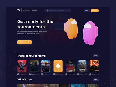 Gaming Platform Website 🎮 | UI/UX Design