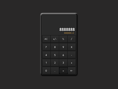 Calculator Daily UI Day 004