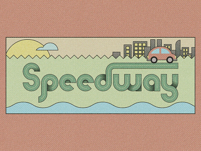 Speedway - SVG Font design font illustration typography