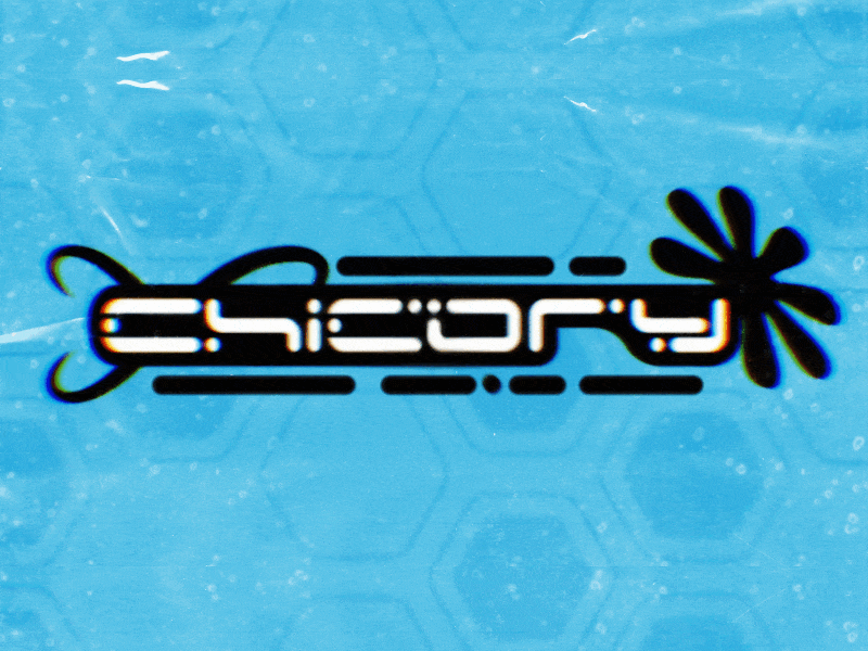 Chicory - Y2K Logo 2000s animation logo neo y2k typography vector y2k