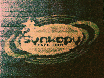 Synkopy - Free Y2K Font design font illustration logo print typography vector y2k