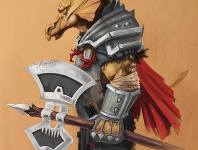 Dragonborne art dungeons and dragons illustration procreate