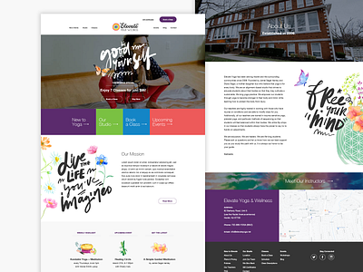 Elevate Yoga Brand + Website Design