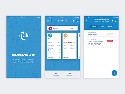 Mobile App ios app mobile ui mobile ux property management ui design uiux ux design