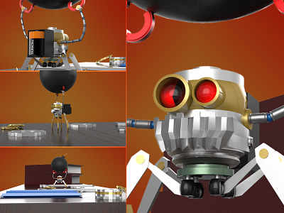 ROBOTOY 3d 3d character 3d character modeling modelado robot