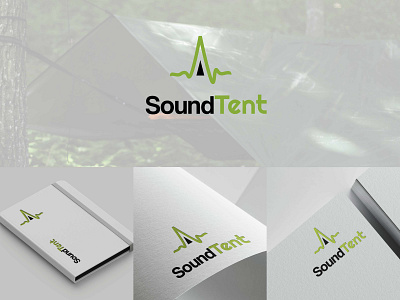 SoundTent Logo Concept branding custom logo design graphic design logo logo custom logo minimalist logo sound logo tent sound tent