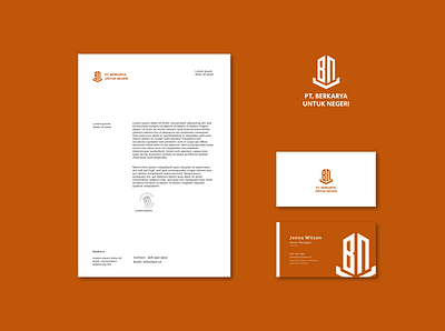Logo and Stationery for Pt. Berkarya Untuk Negeri branding design graphic design illustration logo vector vectors