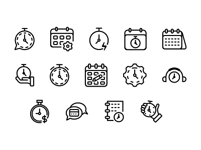 Icon Design Time Management app design dumbbell graphic design icon icon ui ux ui ux vector vectors
