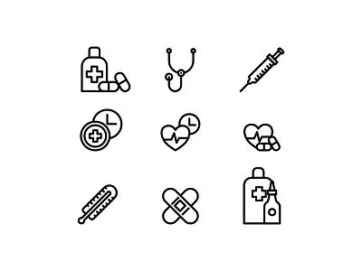 Icon Doctor Nurse Health Service doctor health icon icon set icon ui ux medical medicine nurse outline vector