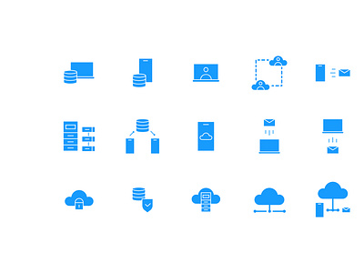 Icon Pack Server and Databases by ahmad faiz shofiyullah on Dribbble