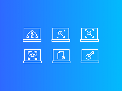 Icon outline set Learning Design Tools pack