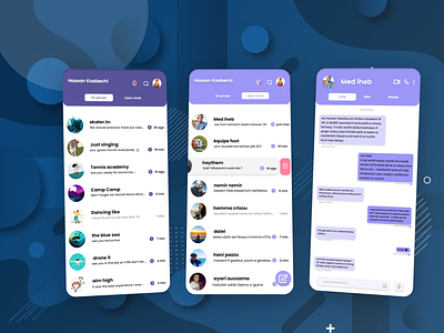 Chat App for Community Clubs design graphicdesign ui uidesign ux uxdesign