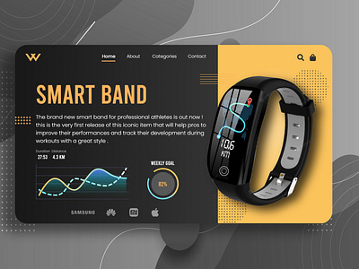 Smart Band website Landing Page