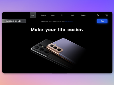SAMSUNG Website Landing Page design designinspiration graphicdesign ui uidesign ux uxdesign