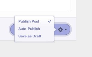 Button Options blog button cms post publish purple simple