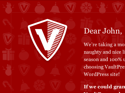 Holiday Email email holiday red vaultpress