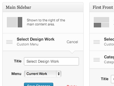 WordPress Sidebars concept widgets wordpress