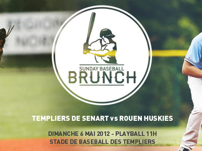 Home Game : Sunday Baseball Brunch baseball brunch dmnsia flyer game identity jonathan dury logo print sunday