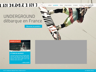 WIP - Kitesurf website big background ecommerce kite kitesurf minimalist shop sports surf web webdesign