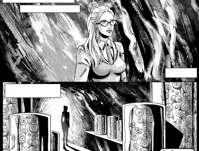 "The Collection of Looks", Comic. comic diego ridao digital editorial girl horror illustration ink ridao sci fi