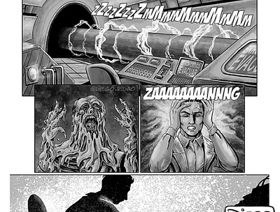 "The Circle", Comic. comic diego ridao digital editorial horror illustration ink ridao sci fi