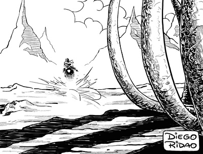 Diego Ridao Lovecraftober Inktober 2020 03 comic diego ridao digital horror illustration ink ridao