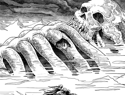 Lovecraftober 14 comic design diego ridao digital editorial horror illustration ridao