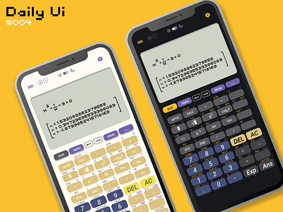 Daily UI #004 | Calculator app dailyui design typography ui ux