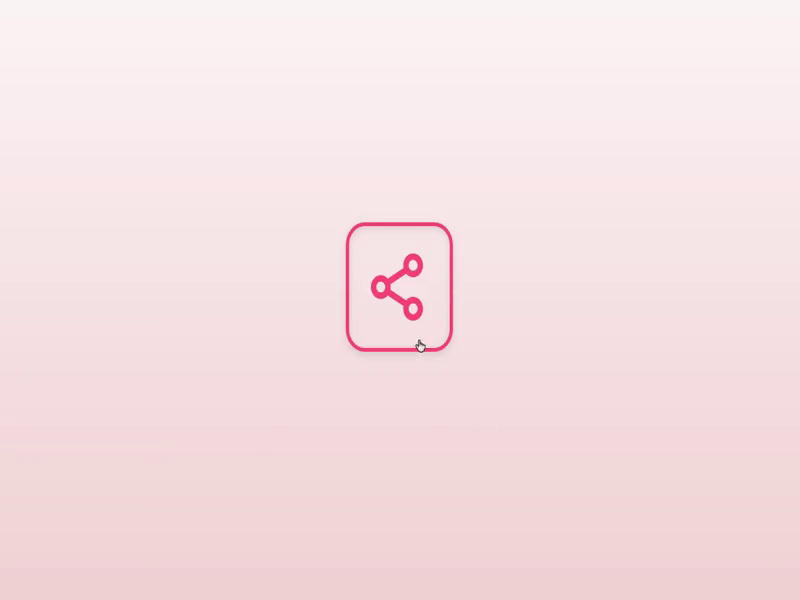 Daily UI #010 | Social Media Share Button animatedgif app dailyui design icon ui ux