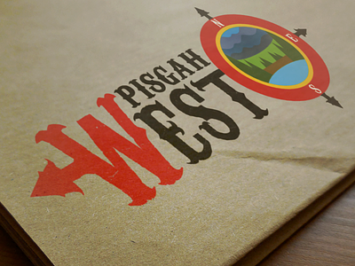 Pisgah West Logo compass design graphic identity logo logos nature outdoors west western