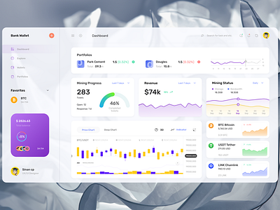 Crypto Currency Dashboard UI Design